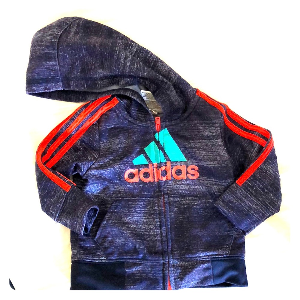Baby Adidas zip up, size 6 months.